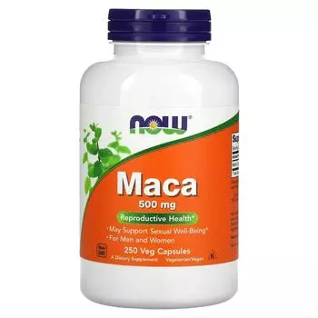 Now Foods Мака 500 мг 250 вегетарианских капсул