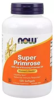 Now Foods, Масло примулы вечерней Super Primrose 1300 мг 120 капсул