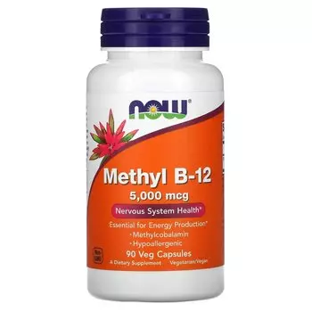 Now Foods Methyl B-12 5,000 mcg 90 Veg Capsules