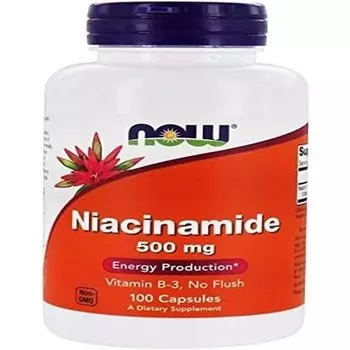 Now Foods Ниацинамид 500 мг 100 капсул