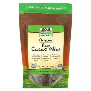 Now Foods Organic Raw Cacao Nibs 0.8 oz (227 g)