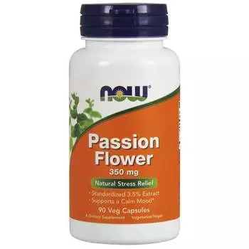 Now Foods, Passion Flower 350 мг 90 растительных капсул