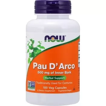 Now Foods Pau D'Arco 100 капсул 500 мг
