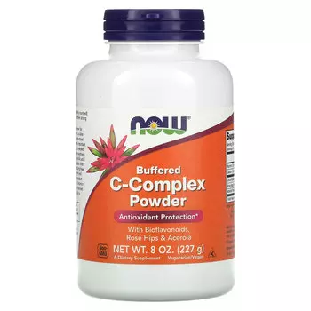 NOW Foods, порошок с комплексом буферизованных витаминов С, 227 г