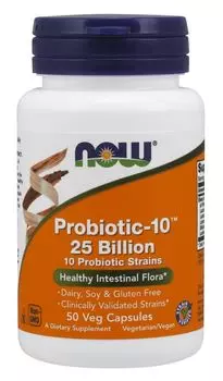 Now Foods Probiotic-10 25 Bilion пробиотические капсулы, 50 шт.