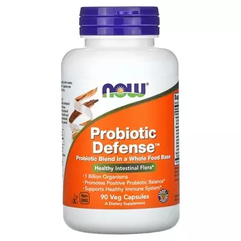 Now Foods Probiotic Defense 90 вегетарианских капсул