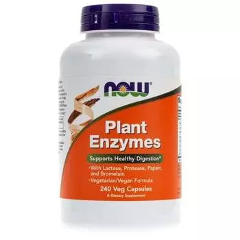 Now Foods, Растительные ферменты, 240 капсул