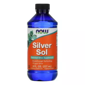 Now Foods Silver Sol 8 жидких унций (237 мл)