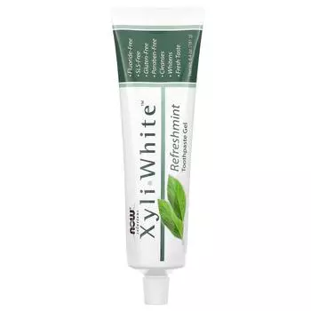 Now Foods Solutions Гель-паста Xyli-White с ароматом свежей мяты 6,4 унции (181 г)