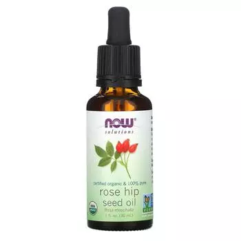Now Foods Solutions сертифицированное органическое масло семян шиповника 1 жидкой унции (30 мл)