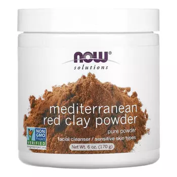 NOW Foods, Solutions, средиземноморская красная глина в порошке, 170 г
