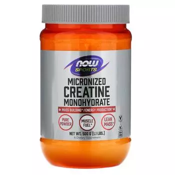 Now Foods «Спорт» моногидрат креатина тонкоизмельченный 1,1 фунта (500 г)