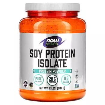 Now Foods Спортивное питание Изолят соевого протеина натуральный вкус 2 фунта (907 г)