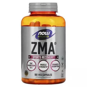 Now Foods Спортивное питание Комплекс ZMA Восстановление после физических упражнений 180 капсул