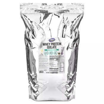 NOW Foods, Sports, изолят сывороточного протеина, со вкусом ванили, 4,54 кг (10 фунтов)