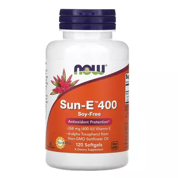 NOW Foods, Sun-E 400, 120 капсул
