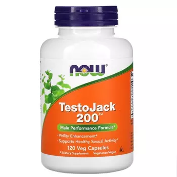 Now Foods TestoJack 200 120 растительных капсул