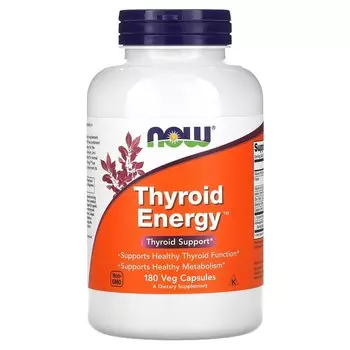 Now Foods Thyroid Energy 180 растительных капсул
