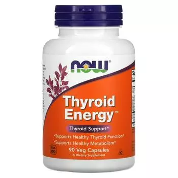 Now Foods Thyroid Energy 90 растительных капсул
