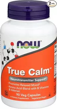 Now Foods True Calm(tm) Amino Relaxer 90 капсул (две упаковки)