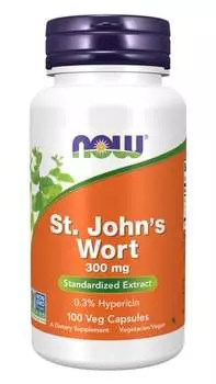 Now Foods, ул. Johns Wort Экстракт зверобоя, 100 капсул.