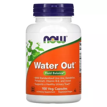 Now Foods Water Out баланс жидкости 100 вегетарианских капсул