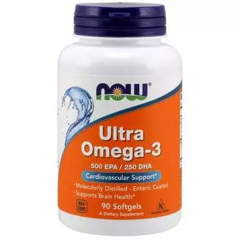 Now Ultra Omega-3 500 Epa/250 Dha 90 капсул
