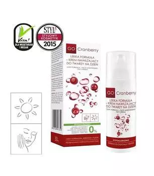 Нова Косметики, дневной увлажняющий крем для лица, легкая формула, 50 мл GoCranberry, GoCramberry