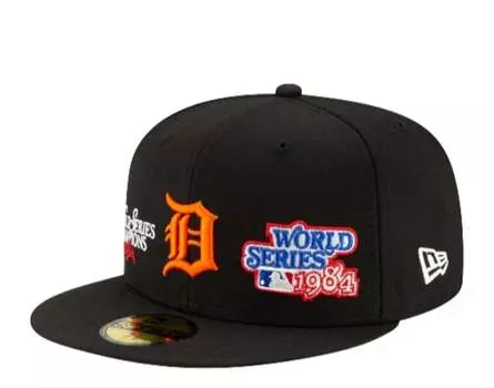 Новая эра 59Fifty Detroit Tigers Champions черная облегающая кепка 60185220 New Era