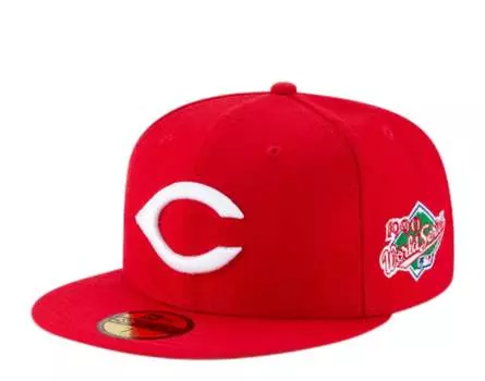 Новая эра 59Fifty MLB Cincinnati Reds 1990 World Series Fitted красная кепка 11941904 New Era