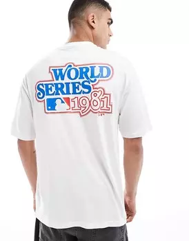 Новая эра – LA Dodgers – Белая футболка с надписью World Series