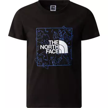 Новая детская футболка с рисунком The North Face, черный