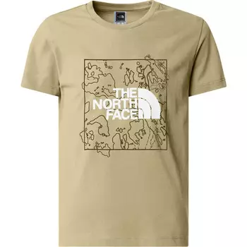 Новая детская футболка с рисунком The North Face, бежевый