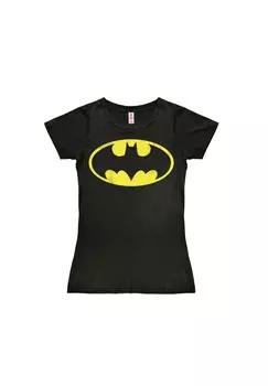 Новая футболка для девочек «Бэтмен» — логотип LOGOSHIRT, черный
