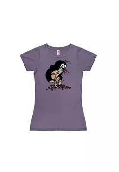 Новая футболка для девочек «Маленький крот» LOGOSHIRT, лавандовый