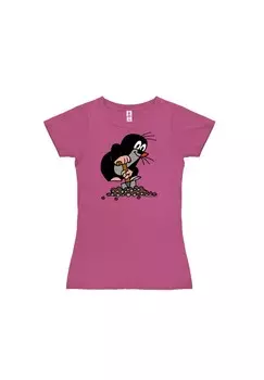 Новая футболка для девочек «Маленький крот» LOGOSHIRT, розовый