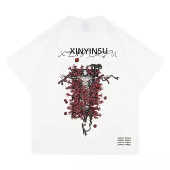 Новая футболка серии Factor X The Strongest In History Joint Series унисекс Xinyinsu, серый