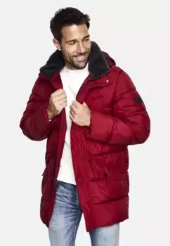 Новая канадская парка "Lightwear-Quilted Parka" со съемным капюшоном New Canadian, красный