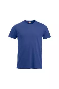 Новая классическая меланжевая футболка Clique, синий