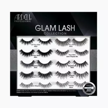 Новая коллекция Glam Lash Collection, набор из 10 пар ресниц с клеем Duo, Ardell