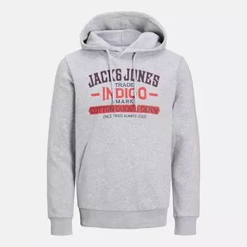 Новая мужская джинсовая толстовка Jack & Jones, серый