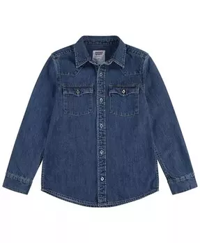 Новая рубашка Barstow Western для больших мальчиков Levi'S, синий