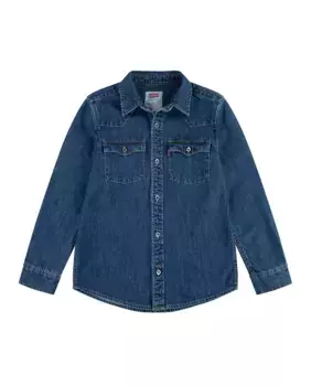 Новая рубашка для мальчиков Barstow Western Levi's, синий