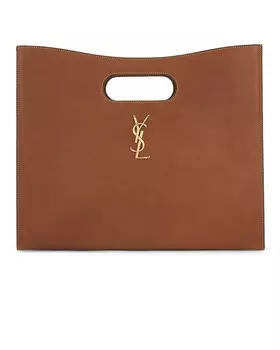 Новая сумка Le Carre Saint Laurent, цвет Brick & Dark Ebene