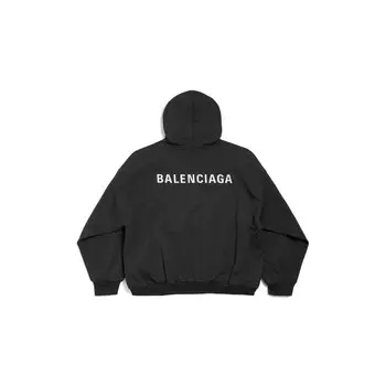 Новая толстовка Balenciaga Back Hoodie Medium Fit, черный