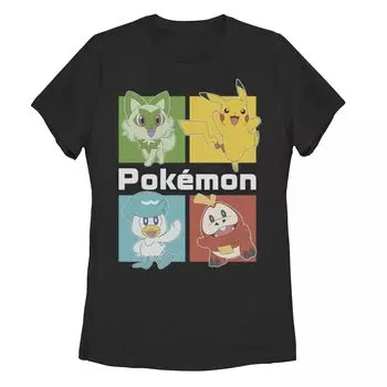 Новейшая футболка с рисунком для начинающих Pokemon Paldea для юниоров Licensed Character