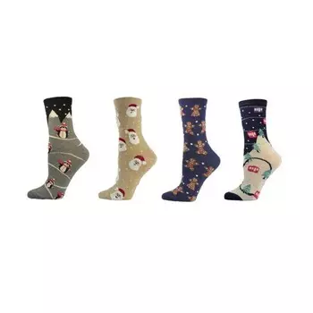 Новинка хлопковых носков с праздничной тематикой WEAR SIERRA, цвет Gingerbread Man