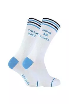 Новинка из мягкого хлопка, носки «Принеси мне пиво и водку» Sock Snob, синий