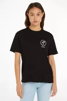 Новинка оверсайз-футболки Tommy Jeans, черный