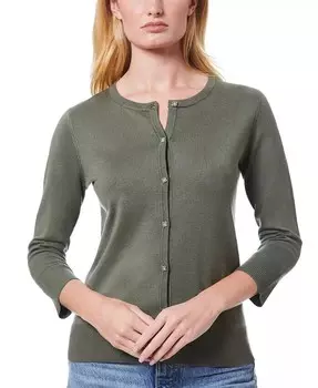 Новинка женского кардигана на пуговицах, свитера обычного и маленького размера Melissa Paige, зеленый